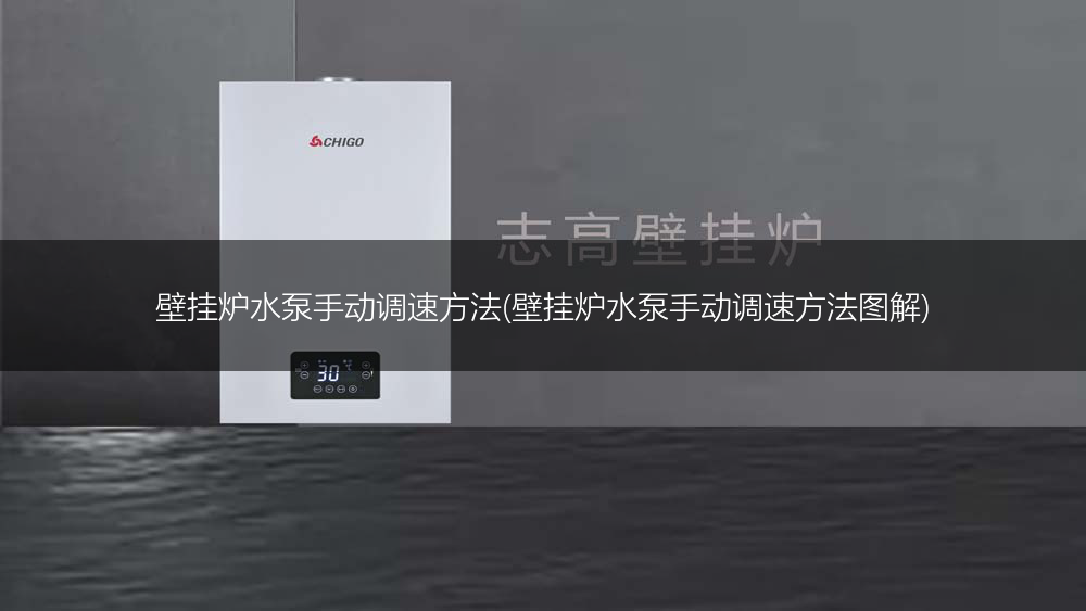壁挂炉水泵手动调速方法(壁挂炉水泵手动调速方法图解)